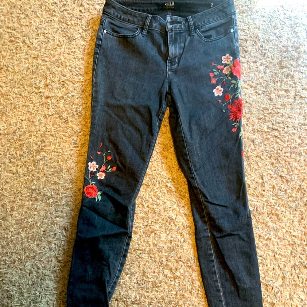 Embroidered jeans